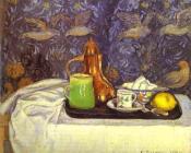 卡米耶 毕沙罗 : Still Life with a Coffee Pot